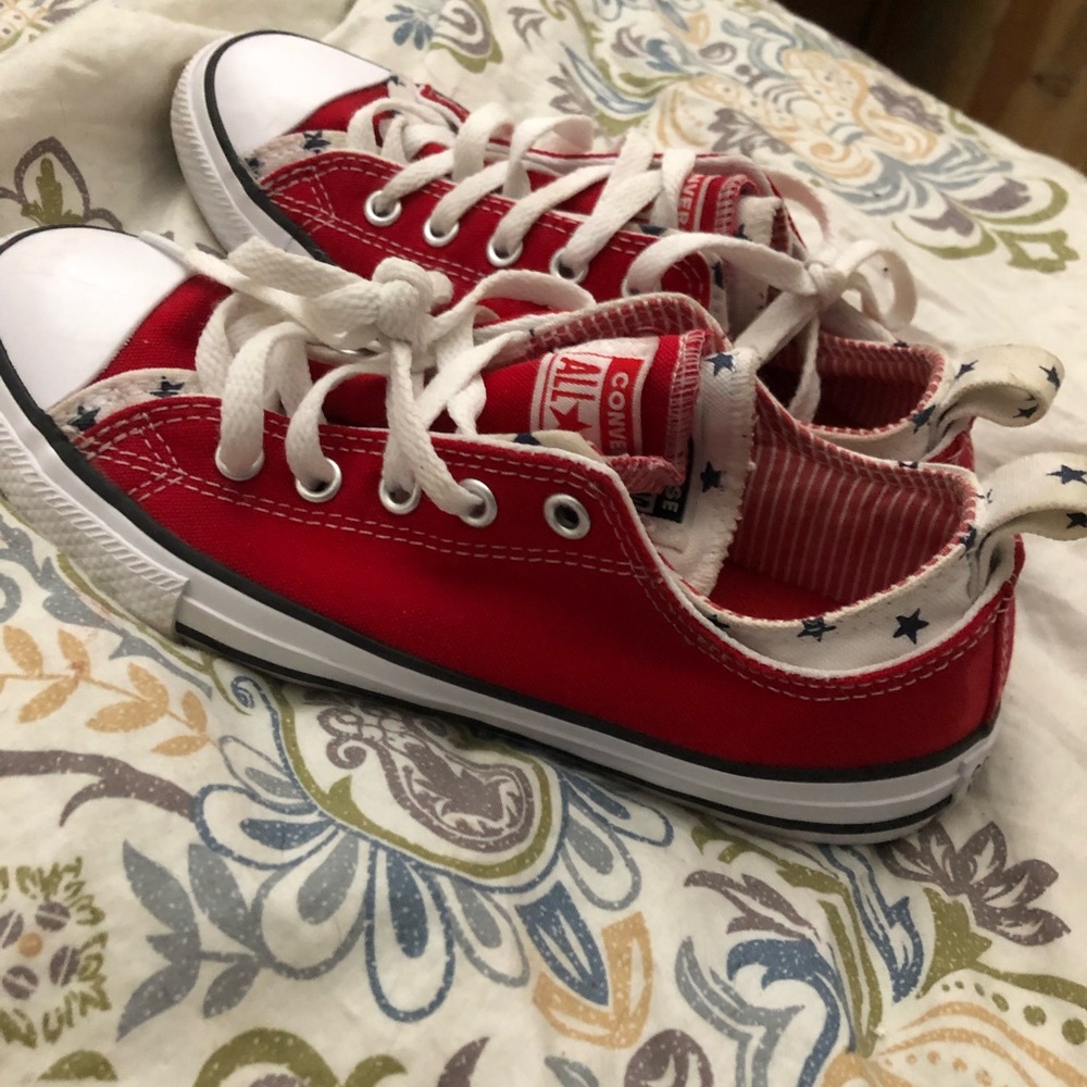 Converse All Star red, white, blue,  Size 3Y